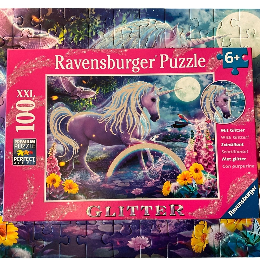 Ravensburger "Glitter Unicorn" 100-piece puzzle